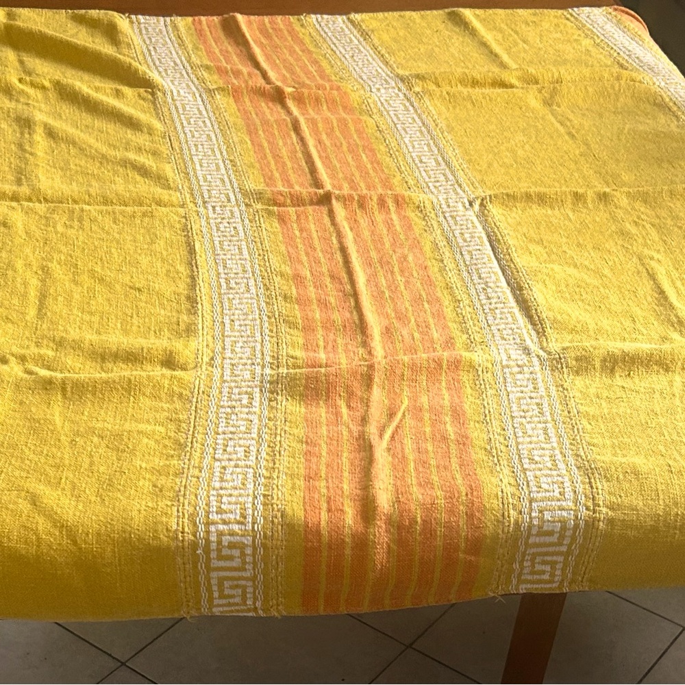 Colorfull Handmade Linen Tablecloth South America Style